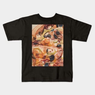 Delicious Pizza Geek Designer Dune Stika Artistic Anime Style Kids T-Shirt